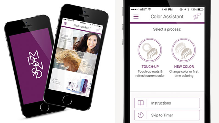 Madison Reed iOS app interface
